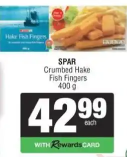 Spar SPAR Crumbed Hake Fish Fingers offer
