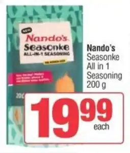 Spar Nando's Seasonke All in 1 Seasoning offer