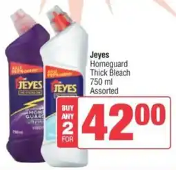 Spar Jeyes Homeguard Thick Bleach Assorted offer