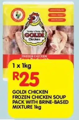 Shoprite Goldi chicken frozen chicken soup pack with brine-based mixture offer