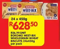 Shoprite Bokomo weet-bix whole grain wheat biscuits offer
