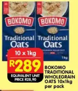 Shoprite Bokomo Traditional Oats offer