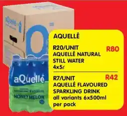Shoprite Aquelle flavoured sparkling drink offer