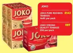 Shoprite Joko strong quality teabags offer