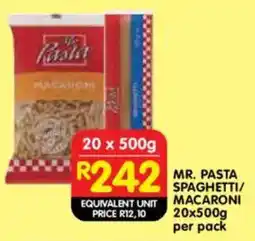 Shoprite Mr. pasta spaghetti/ macaroni offer