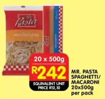 Shoprite Mr. pasta spaghetti/ macaroni offer