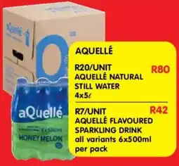 Shoprite Aquelle natural still water offer