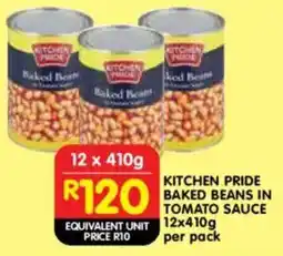 Shoprite Kitchen pride baked beans in tomato sauce offer