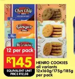Shoprite Henro Cookies offer