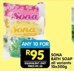 Shoprite Sona bath soap offer