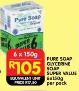 Shoprite Pure soap glycerine soap super value offer