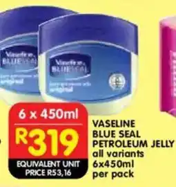 Shoprite Vaseline blue seal petroleum jelly offer