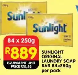 Shoprite Sunlight original laundry soap bar offer