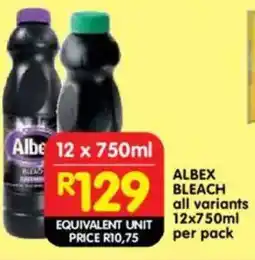Shoprite Albex Bleach offer