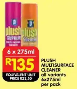 Shoprite Plush multisurface cleaner offer