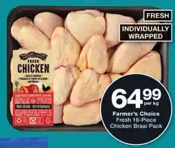 Checkers Farmer's Choice Fresh Chicken Braai Pack offer