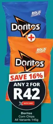Checkers Doritos Corn Chips All Variants offer