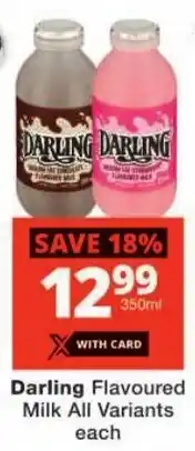 Checkers Darling Flavoured Milk All Variants offer