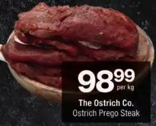 Checkers The Ostrich Co. Ostrich Prego Steak offer