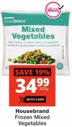 Checkers Housebrand Frozen Mixed Vegetables offer