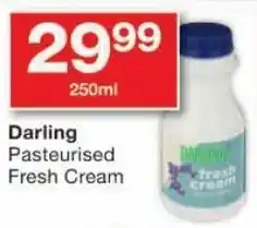 Checkers Darling Pasteurised Fresh Cream offer