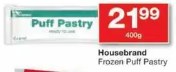 Checkers Housebrand Frozen Puff Pastry offer