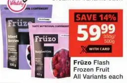 Checkers Früzo Flash Frozen Fruit All Variants offer