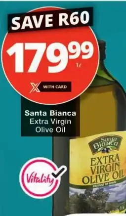 Checkers Santa Bianca Extra Virgin Olive Oil offer