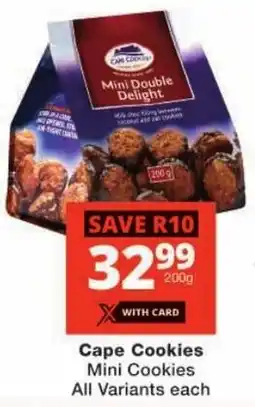 Checkers Cape Cookies Mini Cookies All Variants offer
