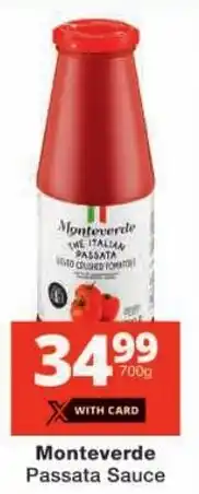 Checkers Monteverde Passata Sauce offer