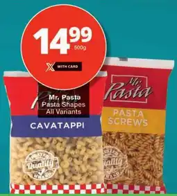 Checkers Mr. Pasta Pasta Shapes All Variants offer
