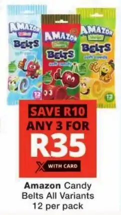 Checkers Amazon Candy Belts All Variants offer
