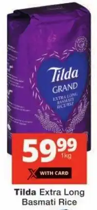 Checkers Tilda Extra Long Basmati Rice offer