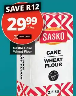 Checkers Sasko Cake Wheat Flour offer