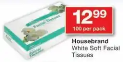 Checkers Housebrand White Soft Facial Tissues offer