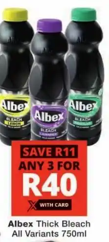 Checkers Albex Thick Bleach All Variants offer