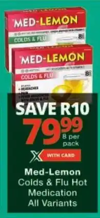 Checkers Med-Lemon Colds & Flu Hot Medication All Variants offer