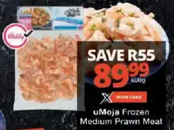 Checkers uMoja Frozen Medium Prawn Meat offer