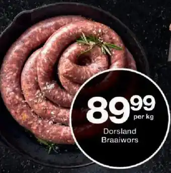Checkers Dorsland Braaiwors offer