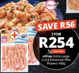 Checkers uMoja Extra Large Cut & Deveined Pink Prawns offer