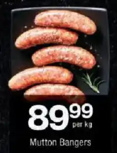Checkers Mutton Bangers offer