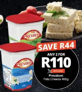 Checkers Président Feta Cheese offer