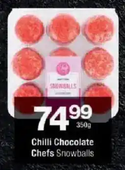 Checkers Chilli Chocolate Chefs Snowballs offer