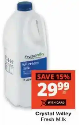 Checkers Crystal Valley Fresh Milk offer