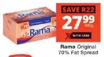 Checkers Rama Original 70% Fat Spread offer