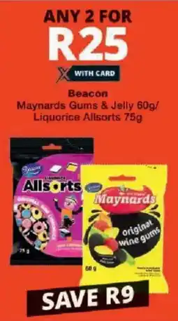 Checkers Beacon Maynards Gums & Jelly/ Liquorice Allsorts offer