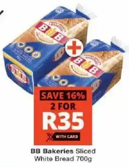 Checkers BB Bakeries Sliced White Bread offer