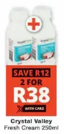 Checkers Crystal Valley Fresh Cream offer