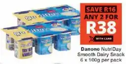 Checkers Danone NutriDay Smooth Dairy Snack offer