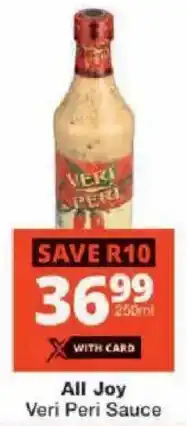 Checkers All Joy Veri Peri Sauce offer